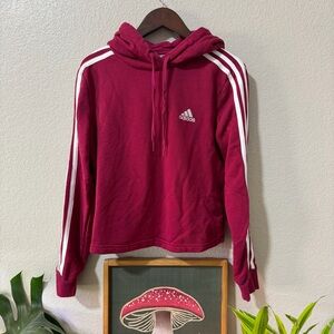 ✨4 for $15✨ Adidas Burgundy Hoodie with White Accents